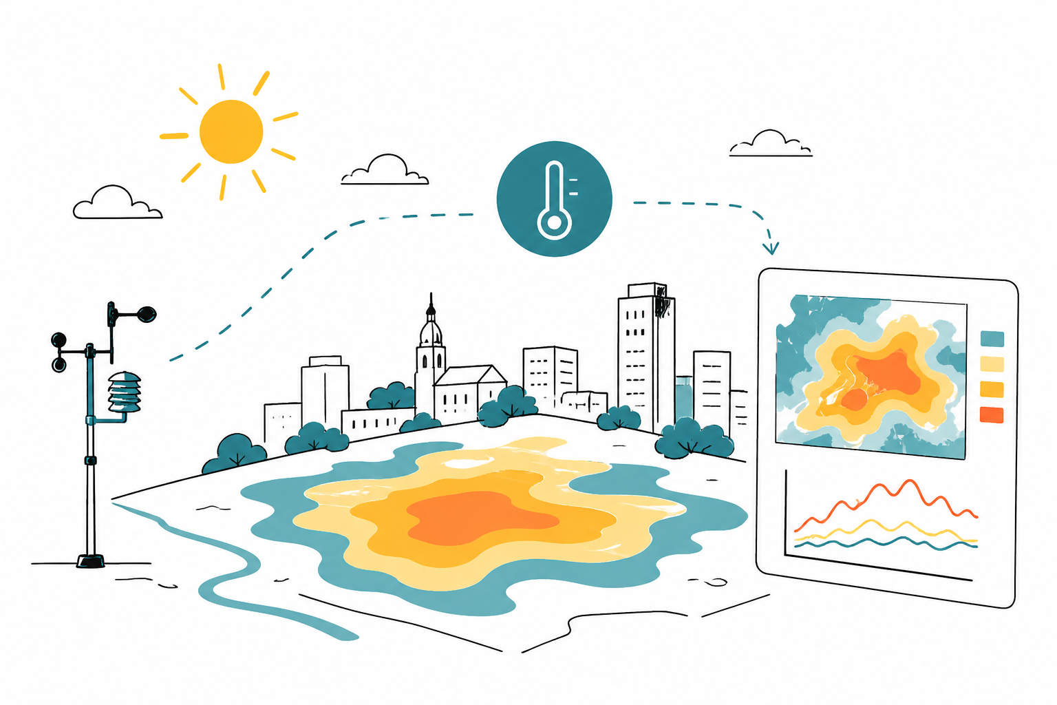 Climat urbain et ICU Rennes